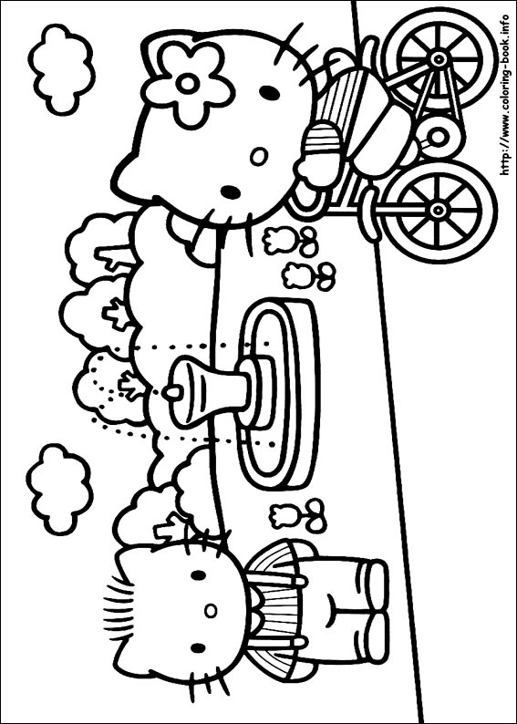 Hello Kitty coloring picture